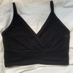 Brandy Melville v-neck tank top black